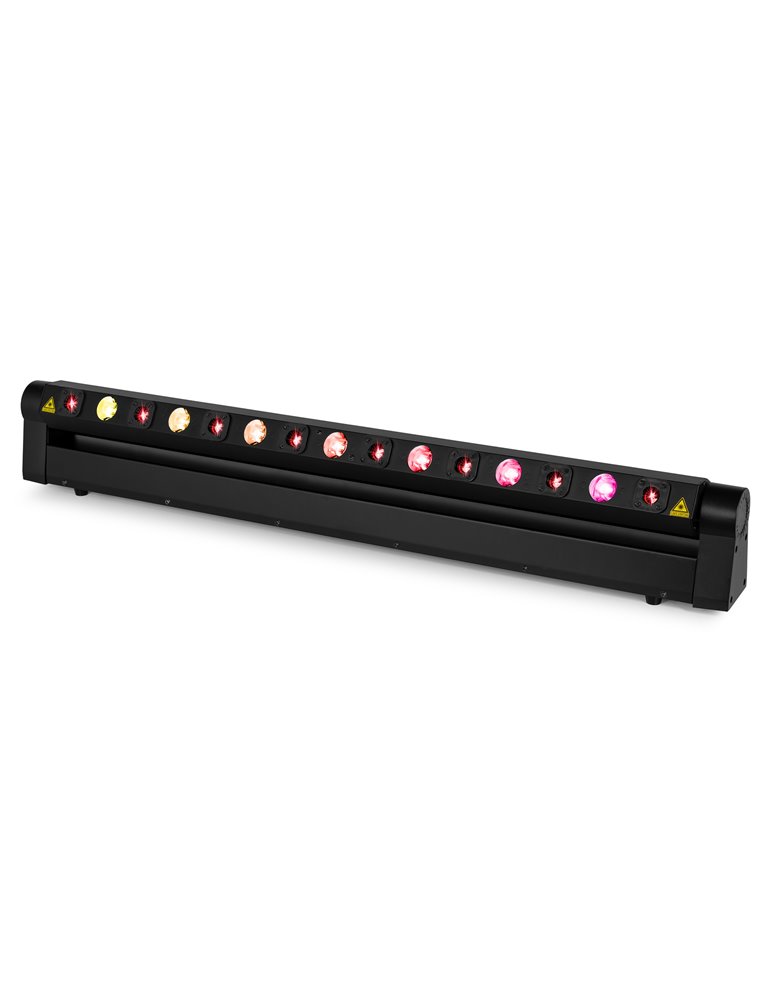 Barra móvil Hyaden con 7 LED y 8 rayos láser