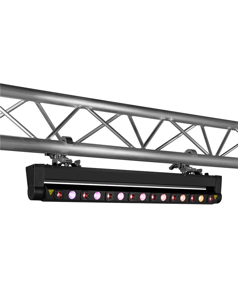 Barra móvil Hyaden con 7 LED y 8 rayos láser
