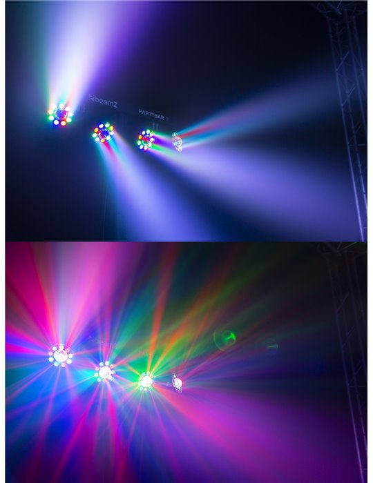 PartyBar3 4x PAR con Magic Ball