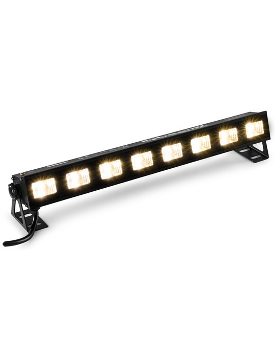 BUVW83 Barra LED 8x 3W UV/Blanco 2-en-1 