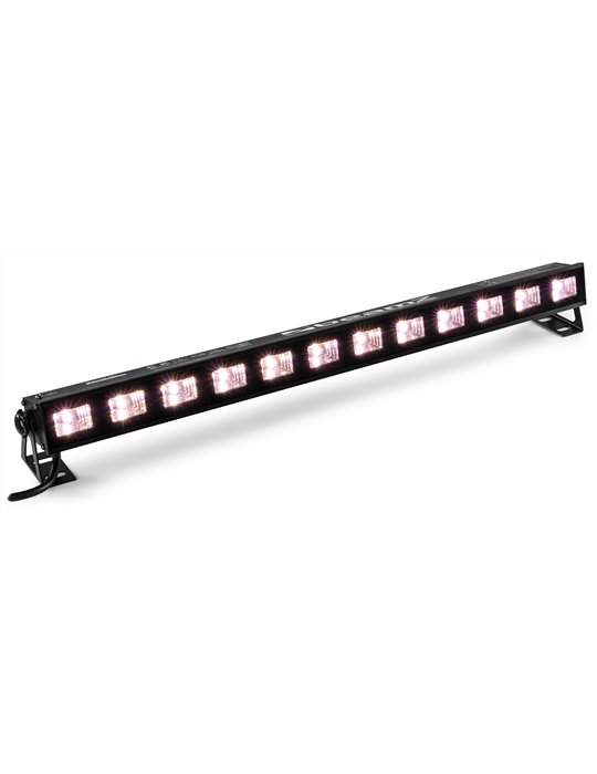 BUVW123 Barra LED 12x 3W UV/Blanco 2-en-1 