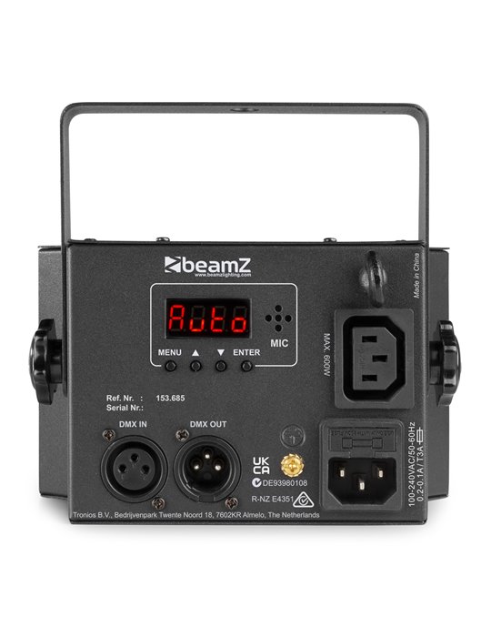 DerbyStrobo LED con DMX