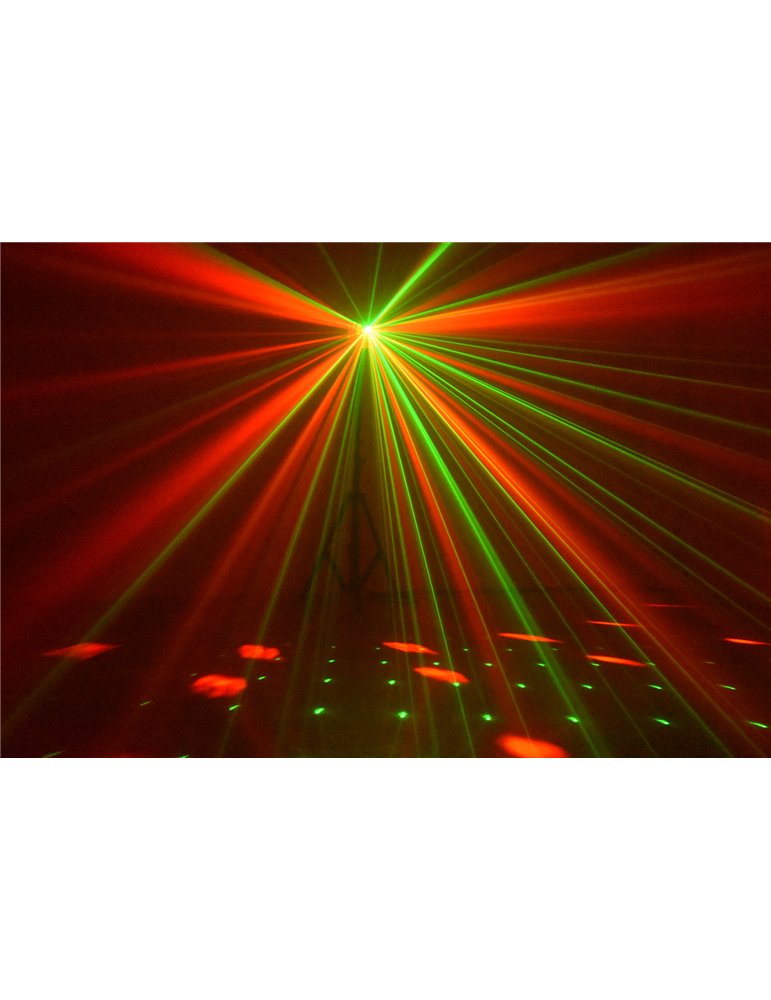 Radical II Derby LED con laser RG y strobo