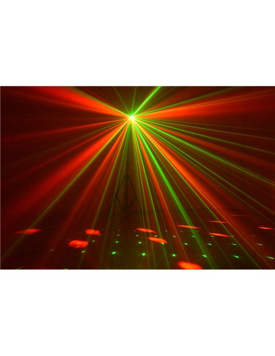 Radical II Derby LED con laser RG y strobo