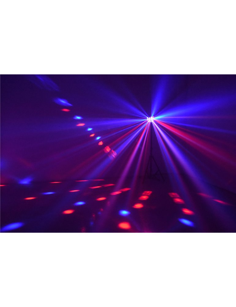 Radical II Derby LED con laser RG y strobo