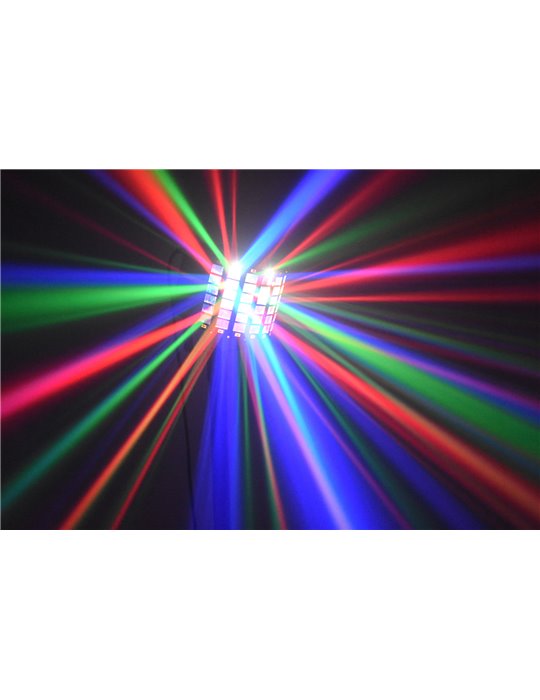 Radical II Derby LED con laser RG y strobo
