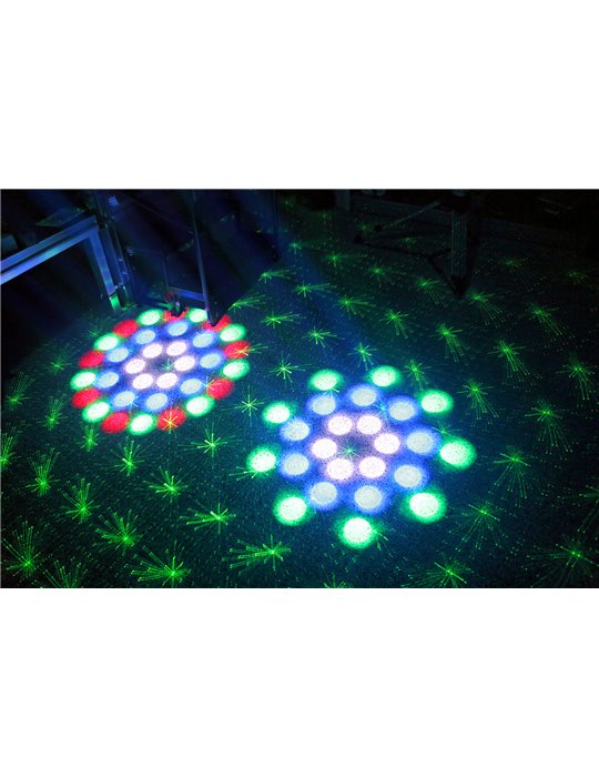 Terminator IV LED Doble Moon con laser y strobo