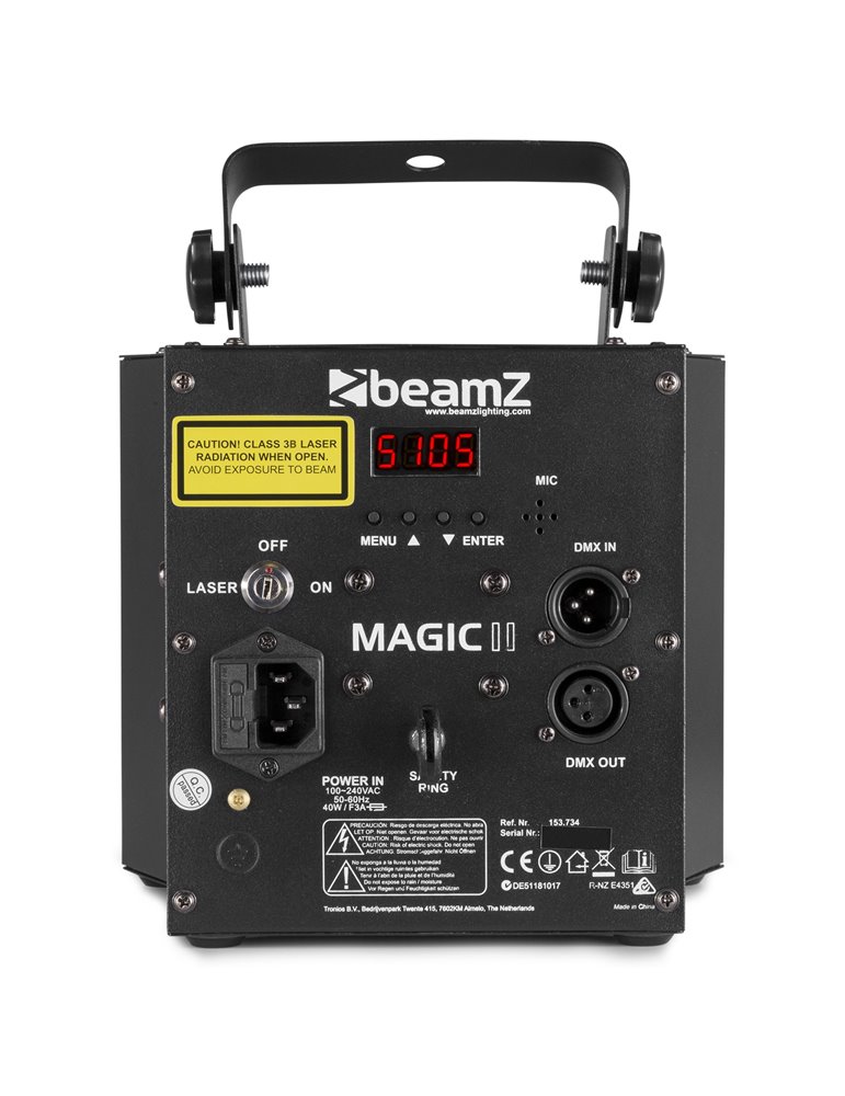 Magic2 Derby con Laser RG y strobo