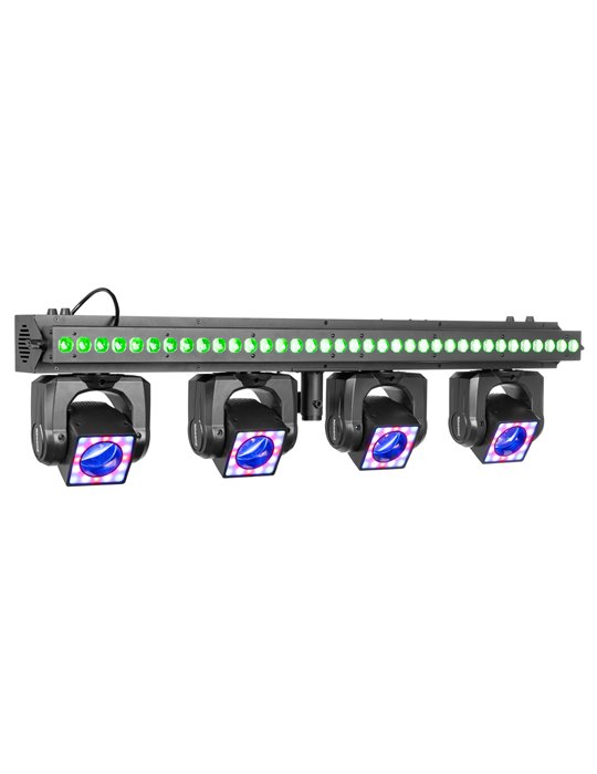 ShowBar GO Vibe con 4 cabezas móviles y barra LED