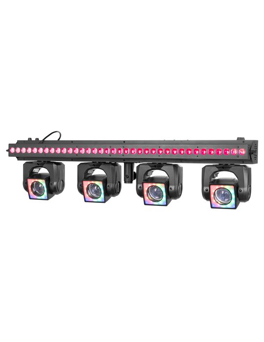 ShowBar GO Vibe con 4 cabezas móviles y barra LED