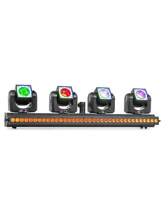 ShowBar GO Vibe con 4 cabezas móviles y barra LED