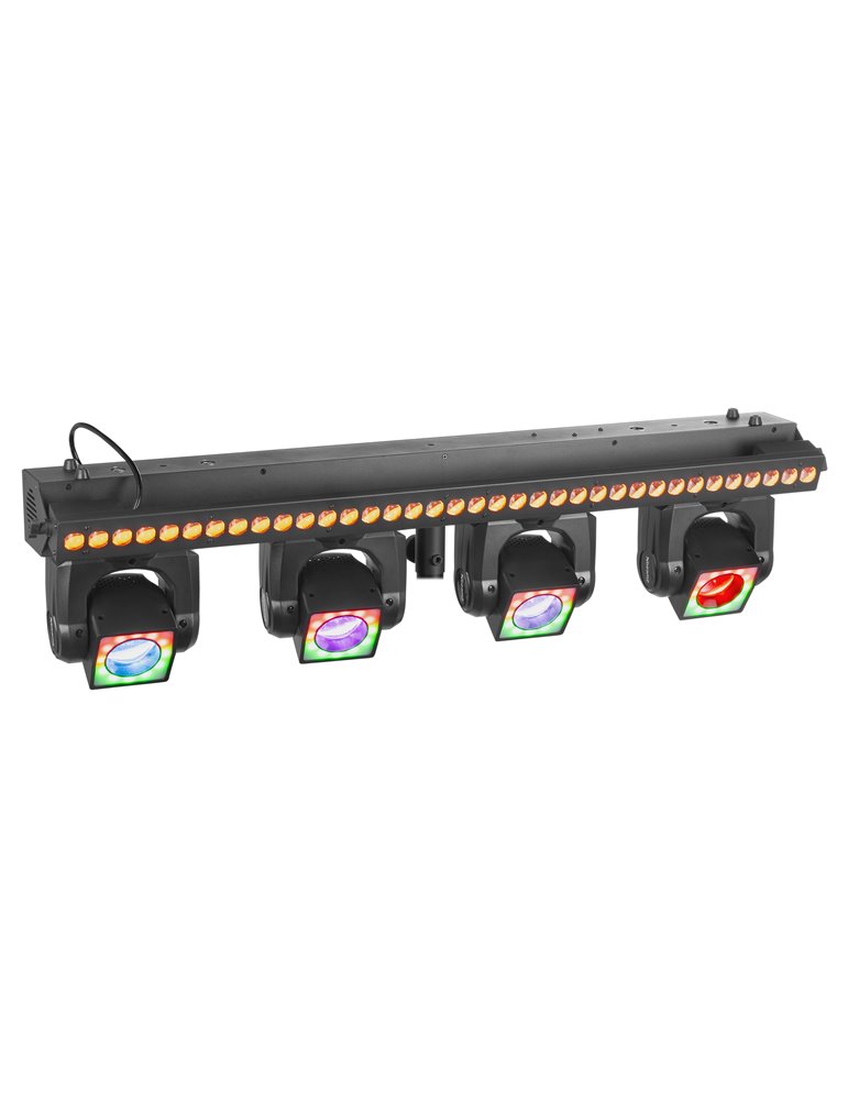 ShowBar GO Vibe con 4 cabezas móviles y barra LED