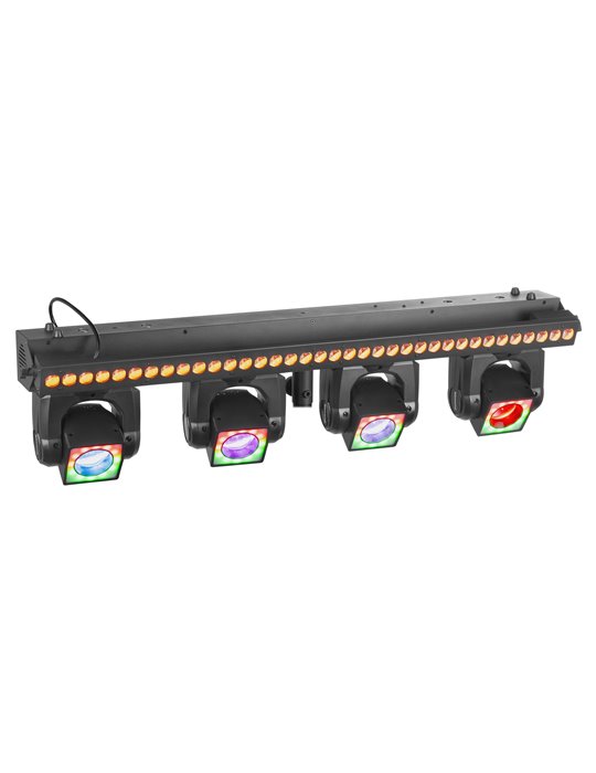 ShowBar GO Vibe con 4 cabezas móviles y barra LED