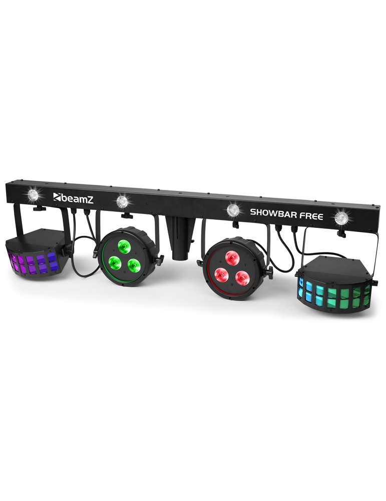 SHOWBAR FREE 2x PAR, 2x Derby y Strobo