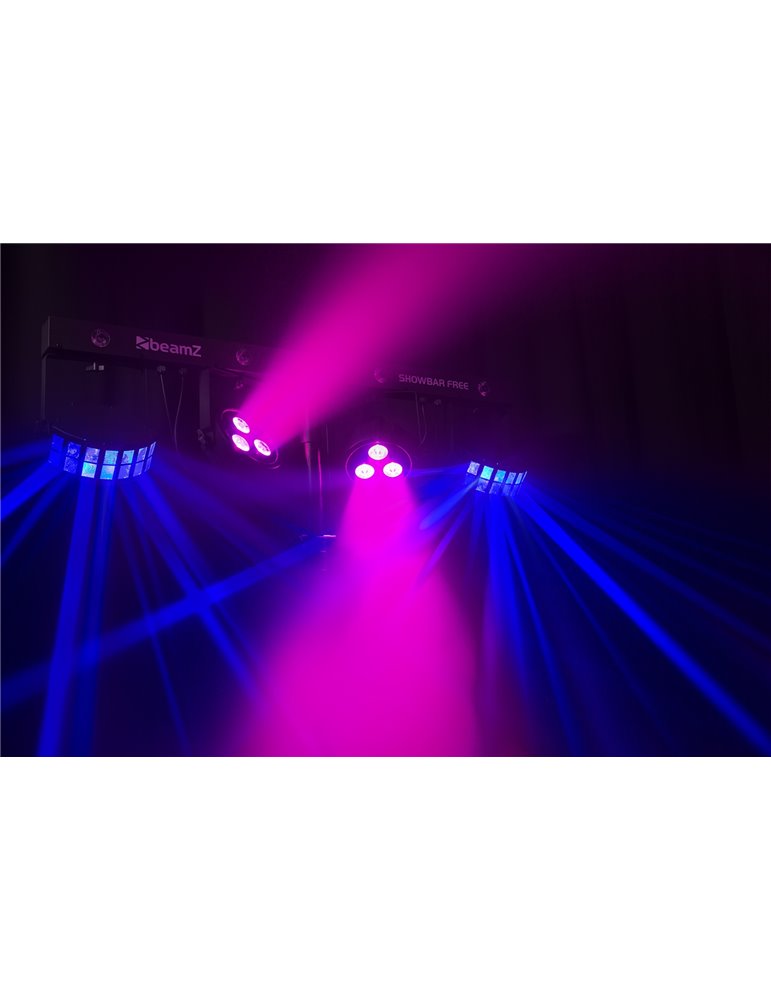 SHOWBAR FREE 2x PAR, 2x Derby y Strobo