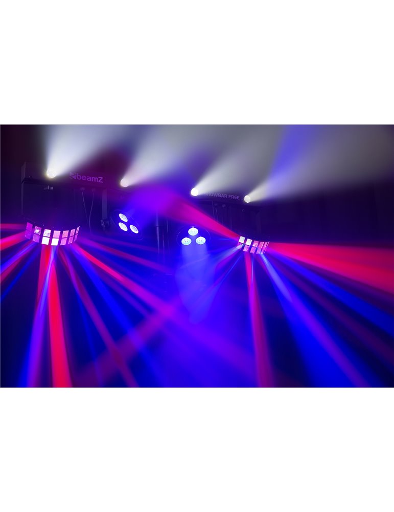 SHOWBAR FREE 2x PAR, 2x Derby y Strobo