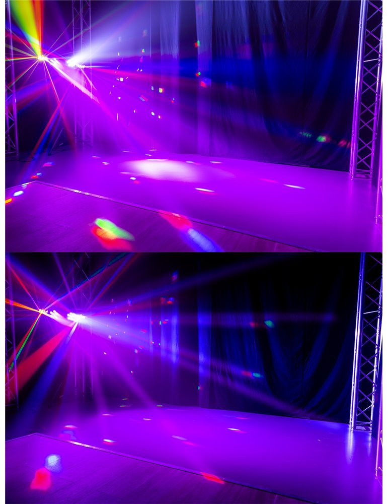 SB02 ShowBar con batería 2x Derby y 2x PAR