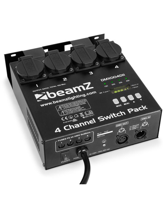 Panel de interruptores DMX512 4 canales
