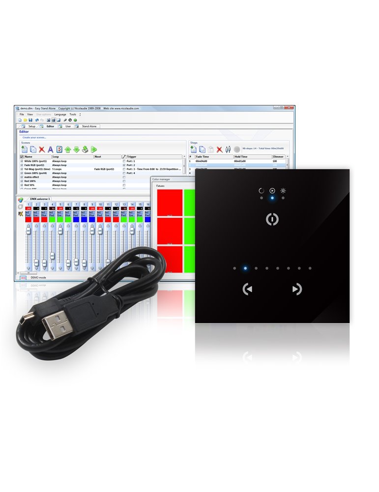 STICK-GU2 Interface DMX para montar en pared