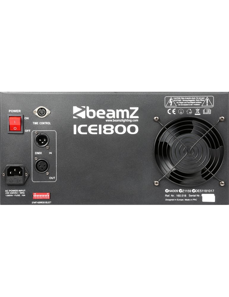 ICE1800 Maquina de humo bajo control DMX