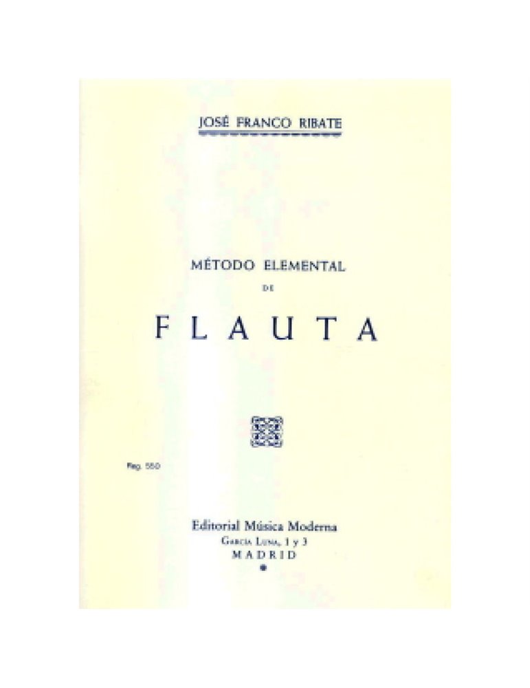 Método Flauta Travesera Franco Ribate