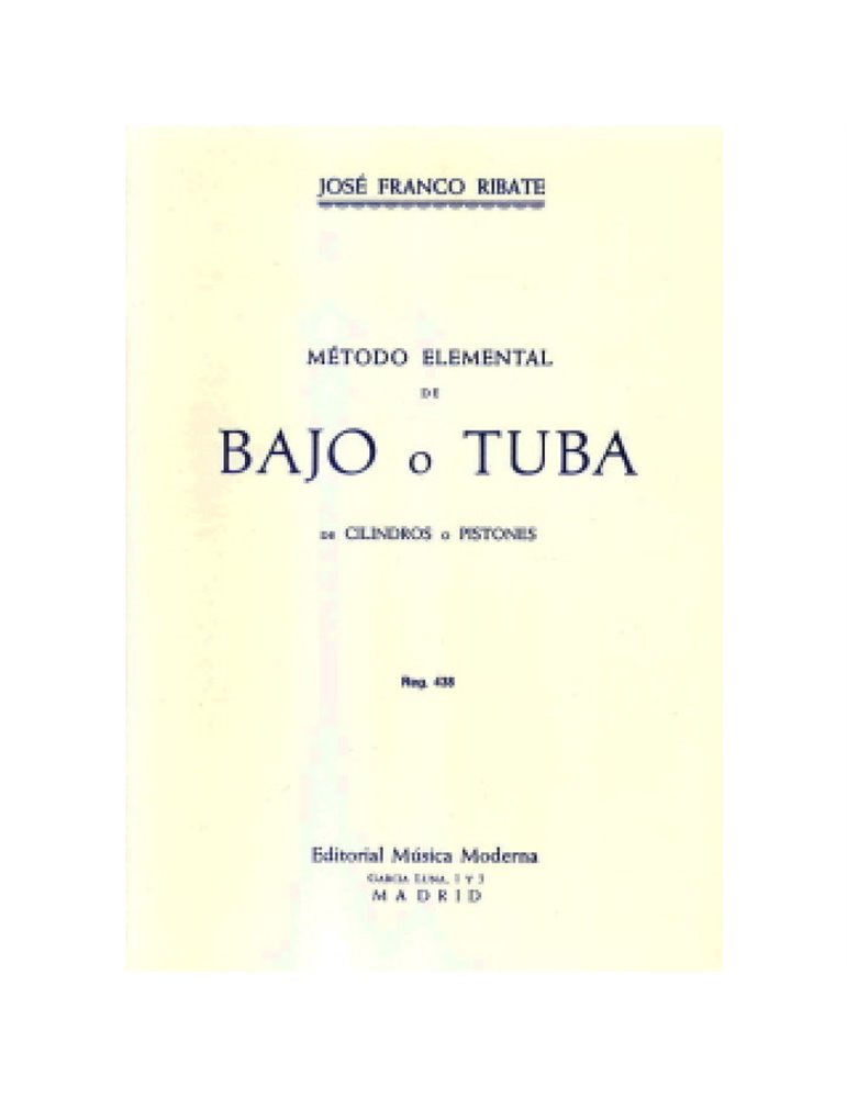 Método Bajo o Tuba Franco Ribate