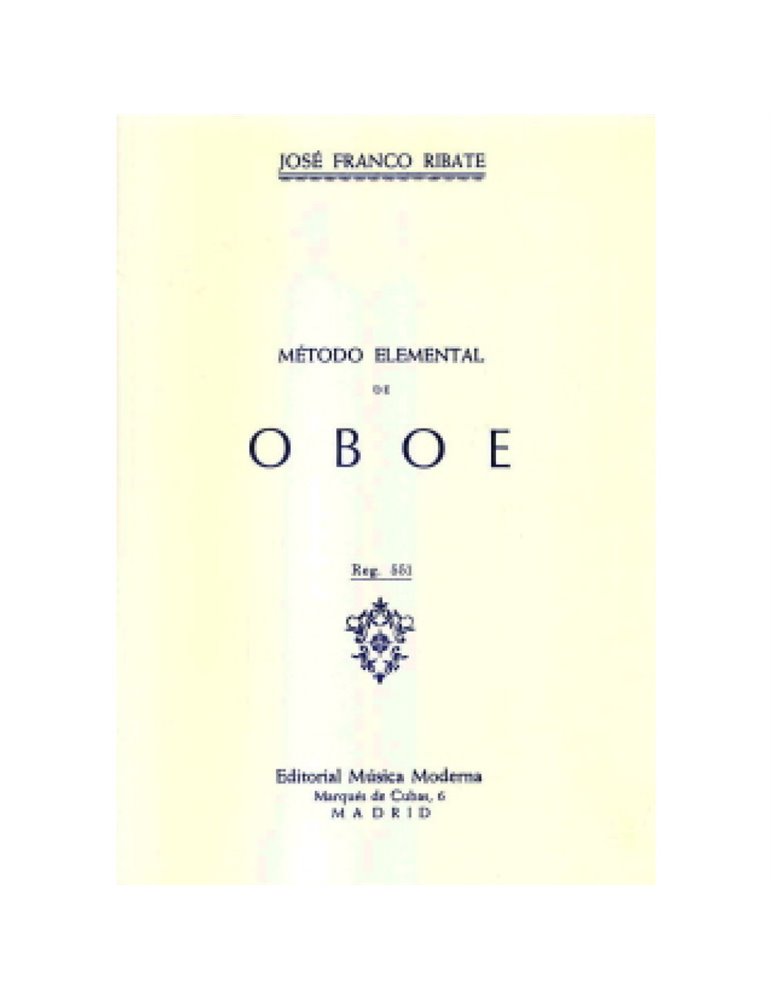 Método Oboe Franco Ribate
