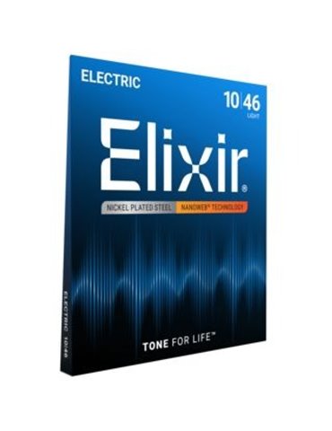 Juego Cuerdas Guitarra Eléctrica Elixir Nanoweb 12052 (010-046) 2