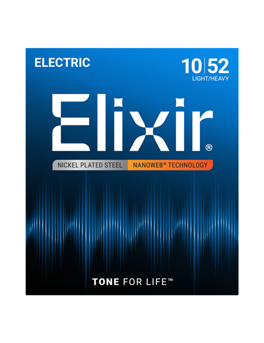 Juego Cuerdas Guitarra Eléctrica Elixir Nanoweb 12077 (010-052)