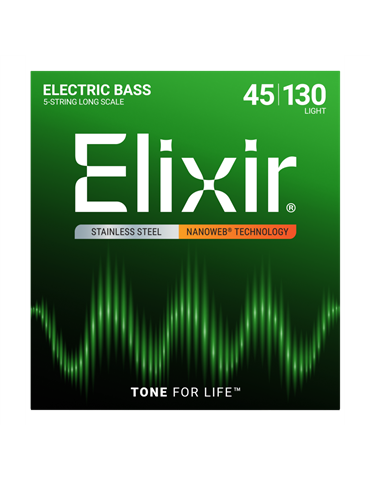 Juego 5 Cuerdas Bajo Elixir 14202 (45-130)