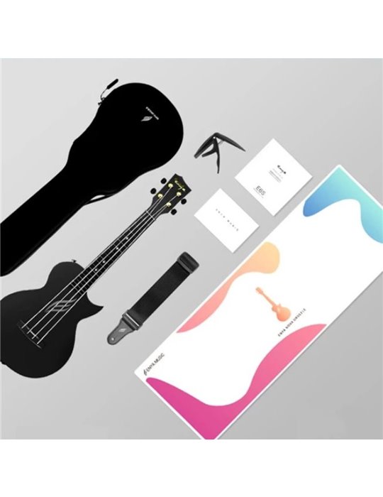 Ukelele Enya Nova-UE/BK Electrificado Negro