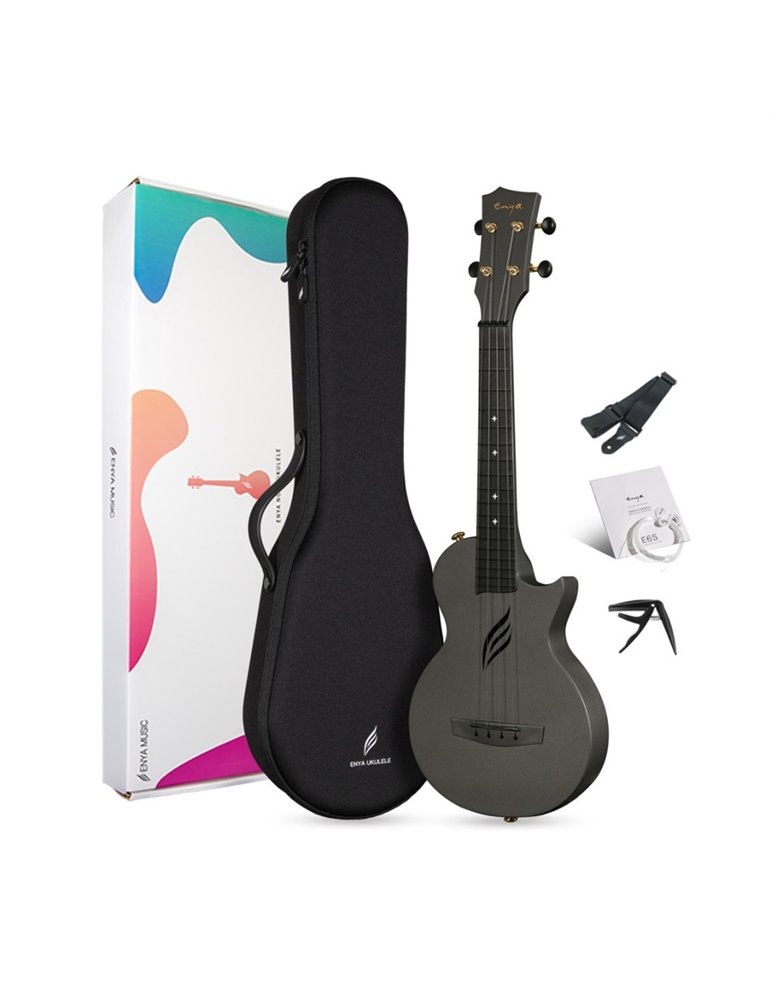 Ukelele Enya Nova-UE/BK Electrificado Negro