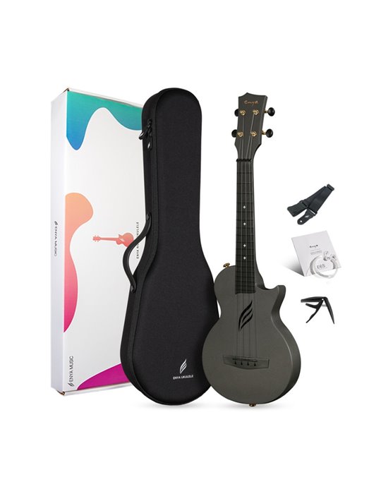 Ukelele Enya Nova-UE/BK Electrificado Negro