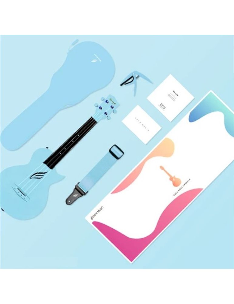 Ukelele Enya Nova-UE/BL Electrificado Azul Celeste