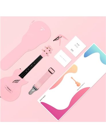 Ukelele Enya Nova-UE/PK Electrificado Rosa 2