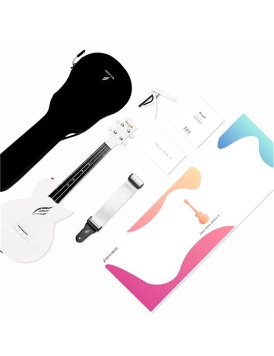 Ukelele Enya Nova-UE/WH Electrificado Blanco