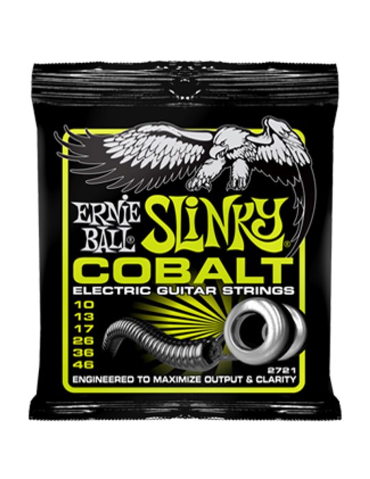 Juego Ernie Ball Eléctrica Slinky Cobalt 2721 (10-46)