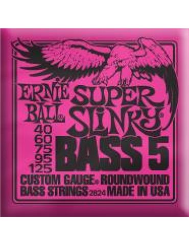 Juego Ernie Ball Bajo 5 Cuerdas Slinky 2824 (40-125)
