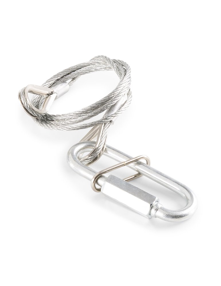 SAF20 Cable de seguridad, 70cm x2mm 20kg