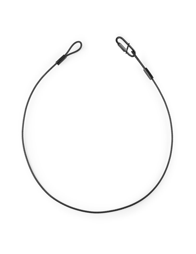 SAF35 Cable de seguridad 35cm x 3mm 30kg Negra