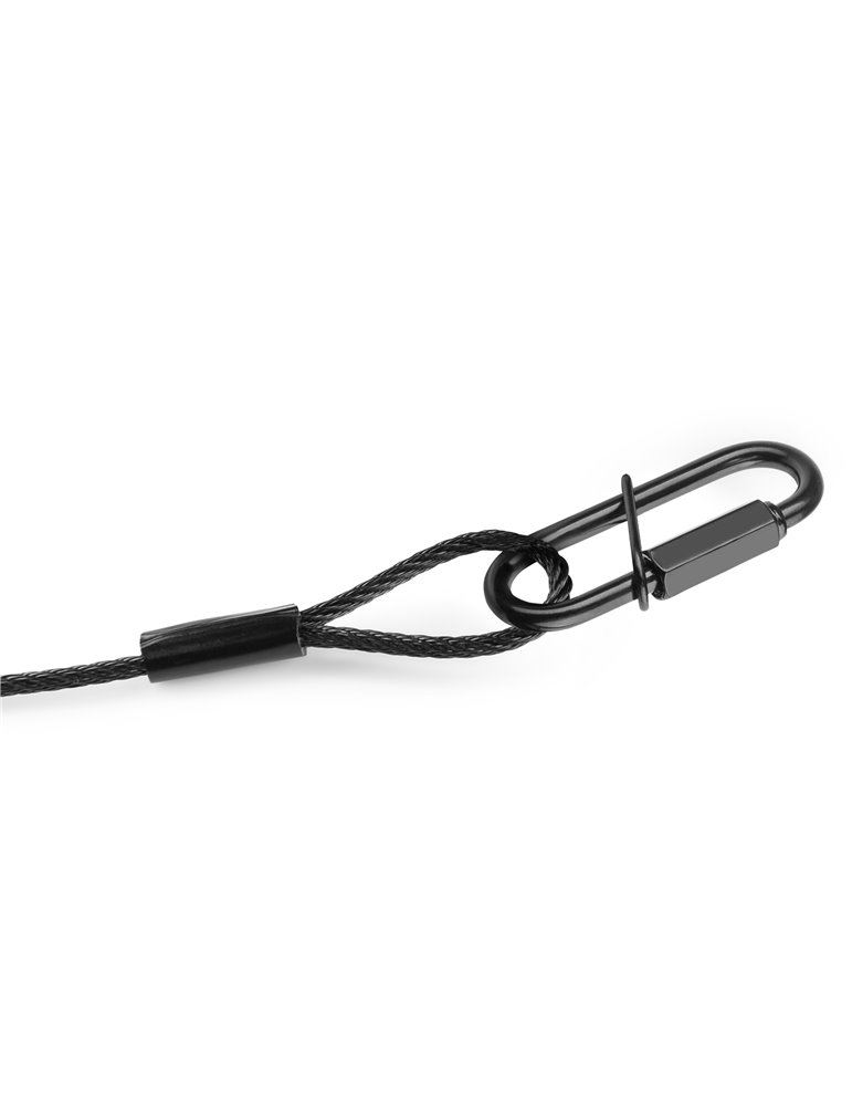 SAF35 Cable de seguridad 35cm x 3mm 30kg Negra