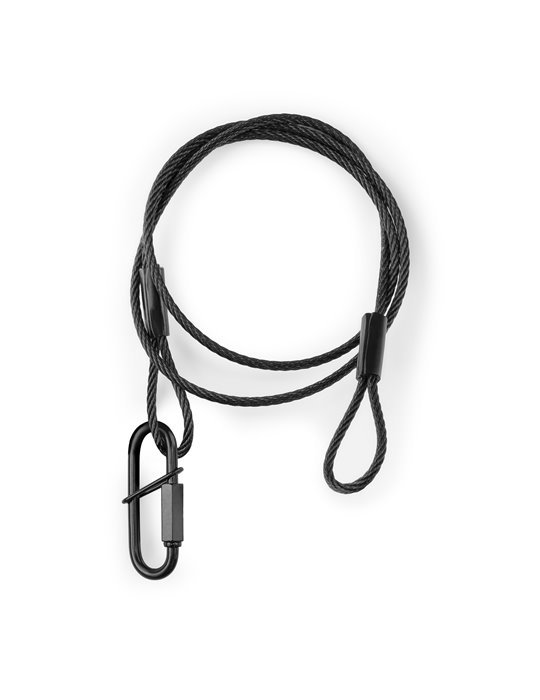 SAF75 Cable de seguridad 75cm x 3mm 30kg Negra