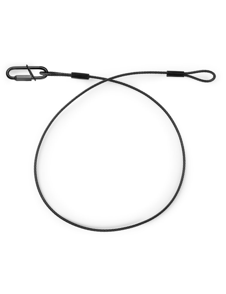 SAF75 Cable de seguridad 75cm x 3mm 30kg Negra