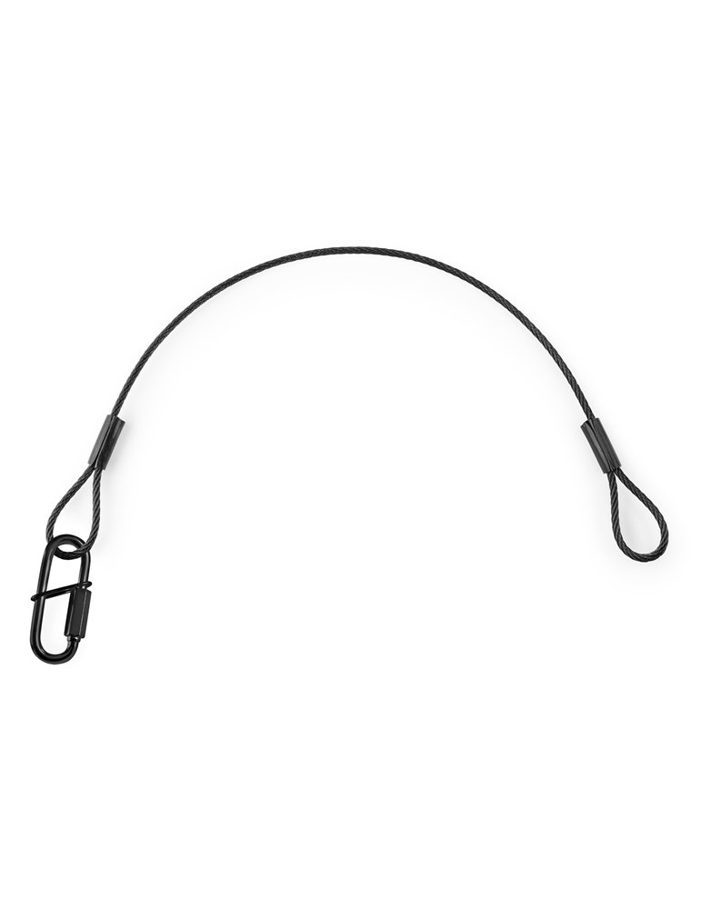 SAF75 Cable de seguridad 75cm x 3mm 30kg Negra