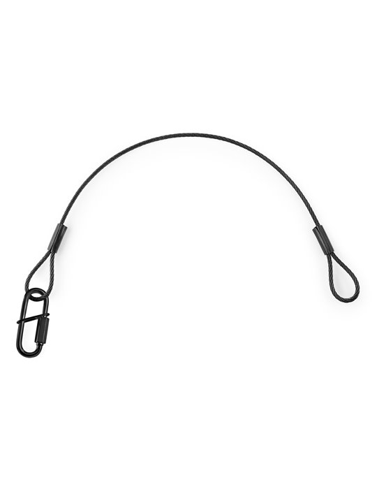 SAF75 Cable de seguridad 75cm x 3mm 30kg Negra