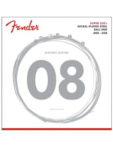 Juego Cuerdas Guitarra Eléctrica Fender 250-XS 008-038