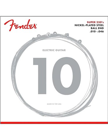 Juego Cuerdas Guitarra Eléctrica Fender 250-R 010-046