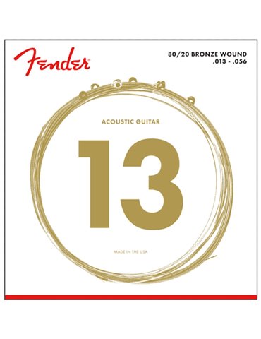 Juego Acústica Fender 70-M 80/20 Bronze 013-056