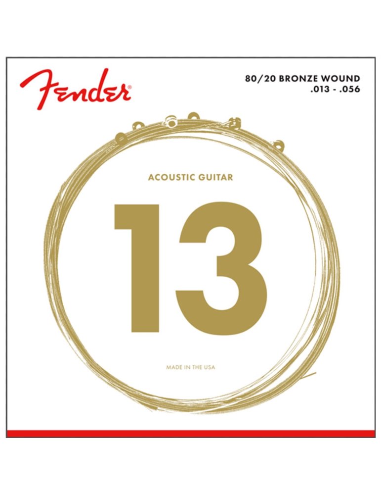 Juego Acústica Fender 70-M 80/20 Bronze 013-056
