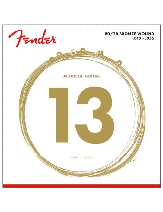 Juego Acústica Fender 70-M 80/20 Bronze 013-056